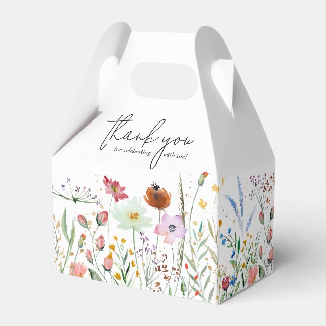 Ballotins Baby shower fleur sauvage (Verso)