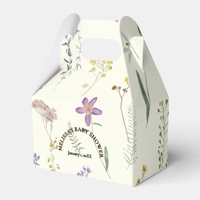 Ballotins Baby shower fleur sauvage Boho (Verso)