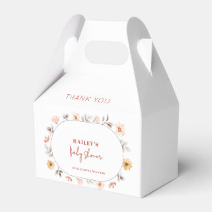 Ballotins Baby shower Fleur sauvage Boho simple