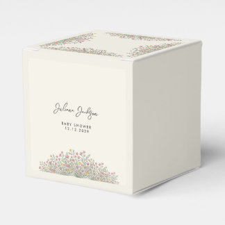 Ballotins Baby Shower Fleur Sauvage Dessinée à la Main
