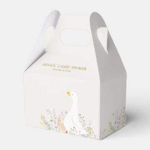 Ballotins Baby shower Fleur sauvage d'oie d'aquarelle