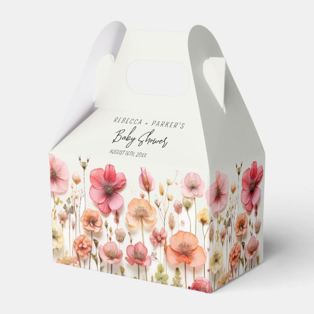 Ballotins Baby shower Fleurs d'été Ballotin  (Verso)