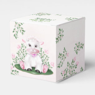 Ballotins Baby shower Floral de roses d'agneau