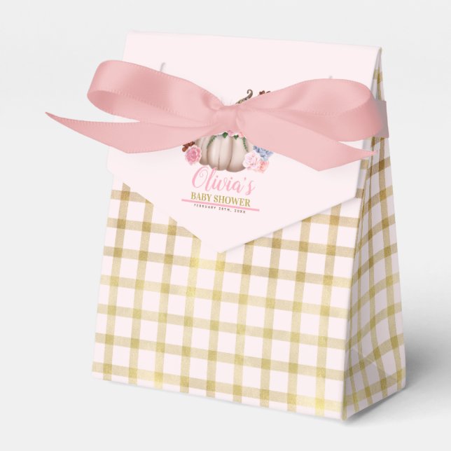 Ballotins Baby shower Floral Little Citrouille Girl (Verso)