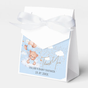 Ballotins Baby shower garçon bleu lumière ours Ballotin
