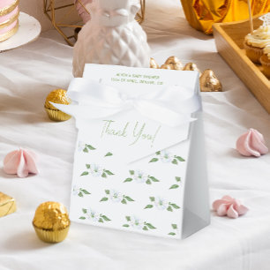 Ballotins Baby shower garçon floral bleu clair