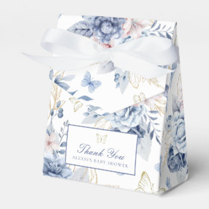 Ballotins Baby shower Garçon Gold & Blue Little Butterflies