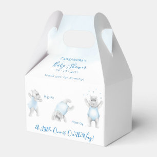 Ballotins Baby Shower Garçon Hippopotame en Roulade