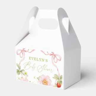 Ballotins Baby Shower Gingham Sucré aux Fruits Rouges