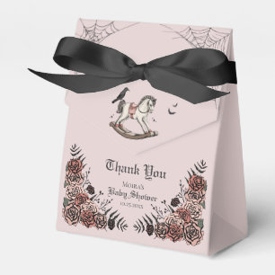Ballotins Baby shower gothique d'Halloween rose pâle