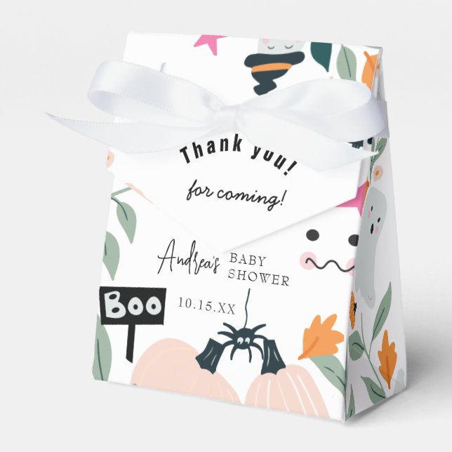 Ballotins Baby shower Halloween Éffrayant (Verso)