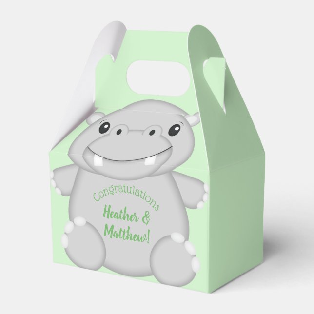 Ballotins Baby shower Hippo (Verso)