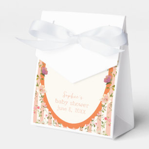 Ballotins Baby shower Jardin rose rayure
