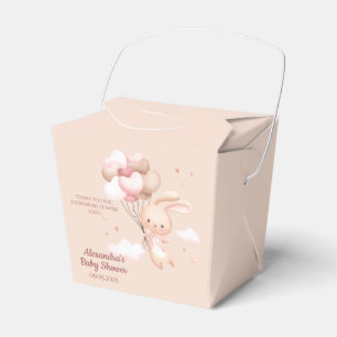 Ballotins Baby shower lapin rose Dusty