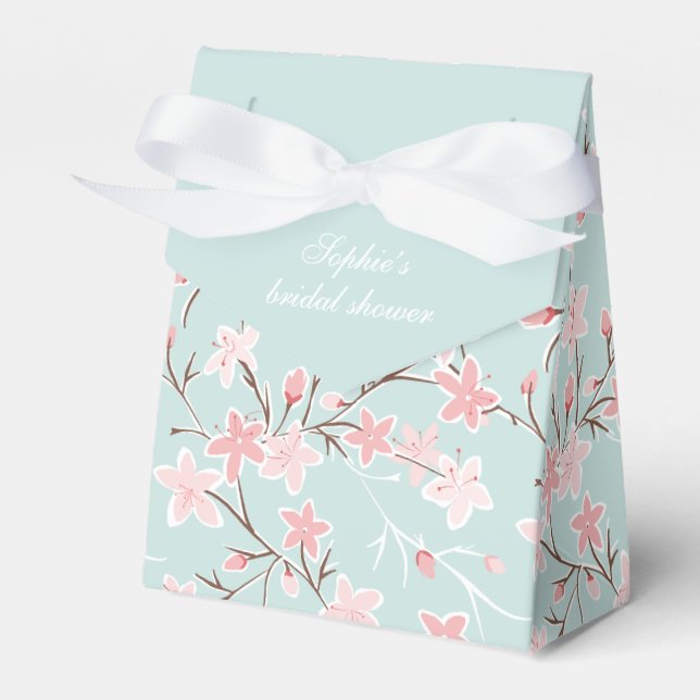 Ballotins Baby Shower Mariage Cerise Fleurie Moderne (Verso)