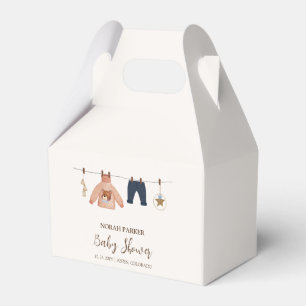 Ballotins Baby shower minimal Boho Boy Winter Clothesline