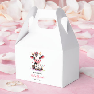 Ballotins Baby shower minimaliste fille Vache sacrée