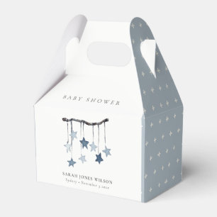 Ballotins Baby shower mobile très simple Aqua Blue Star