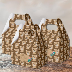 Ballotins Baby shower Motif de l'ours Cub Ballotin Brown