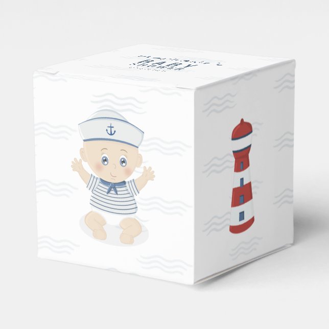 Ballotins Baby shower Nautical Baby Boy (Verso)