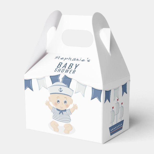Ballotins Baby shower Nautical Baby Boy (Arrière)