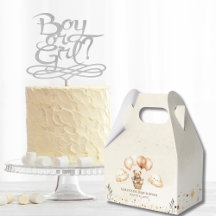 Baby shower neutre à ours mou