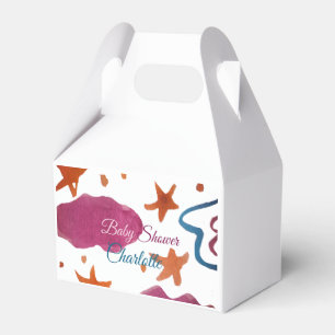Ballotins Baby shower nuages rose bleu ajouter nom aquarelle