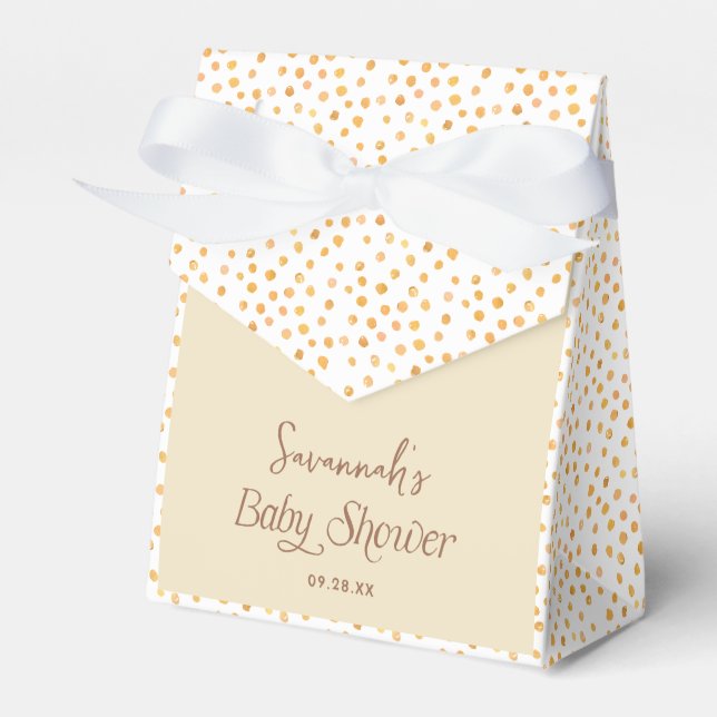 Ballotins Baby shower Ours Jaune Polka Dot Teddy (Verso)