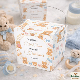 Ballotins Baby Shower Ourson en Peluche Garçon Ourson Bleu