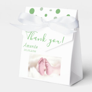 Ballotins Baby shower photo Cercles verts