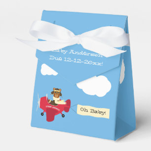 Ballotins Baby shower pilote d'ours en peluche Vintage