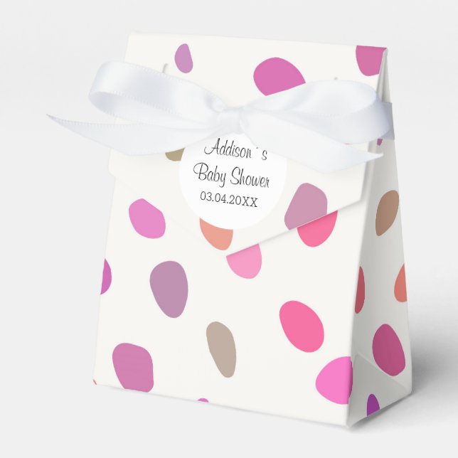 Ballotins Baby shower Pois coloré (Verso)