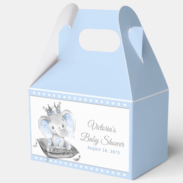 Ballotins Baby shower Prince Eléphant (Personalize with your text.)