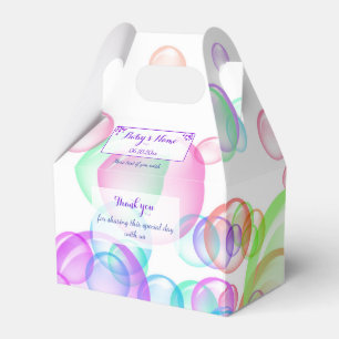 Ballotins Baby shower Rainbow Soap Bubbles