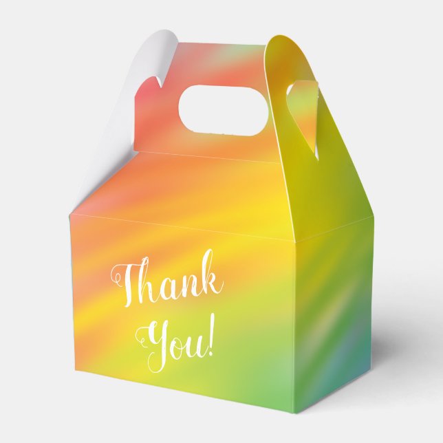 Ballotins Baby shower Rainbow Tie Dye (Verso)