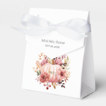 Baby shower rose Citrouille