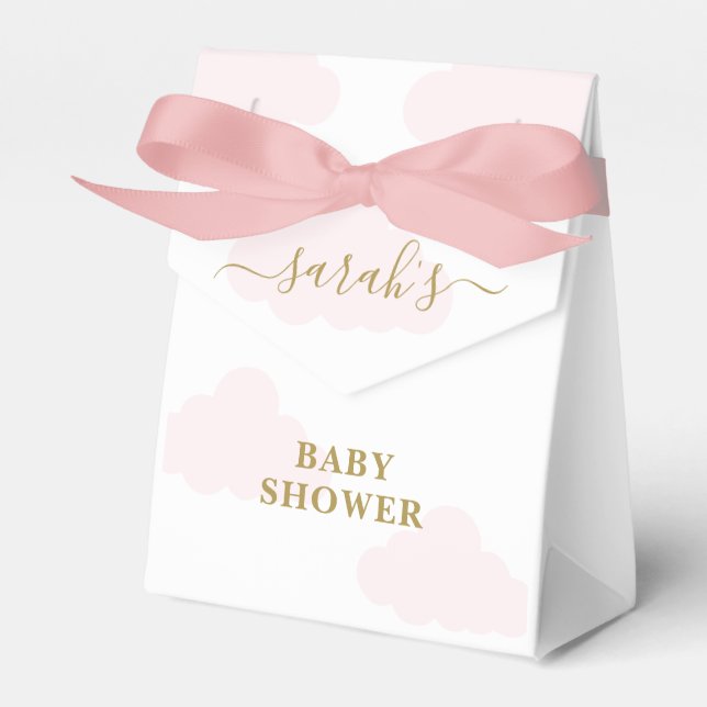 Ballotins Baby shower rose Cloud fille (Verso)
