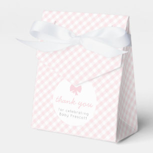 Ballotins Baby shower rose en vichy