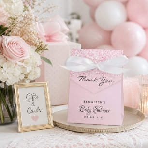 Ballotins Baby Shower rose fille merci