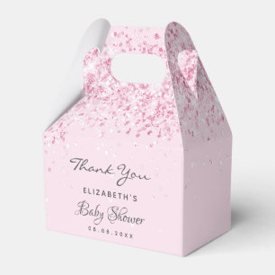 Ballotins Baby shower rose fille merci