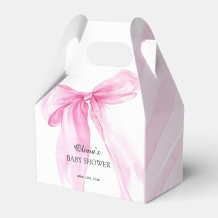 Ballotins Baby Shower Ruban Arc-en-ciel Rose