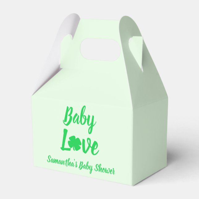 Ballotins Baby shower Shamrock Baby Love (Verso)