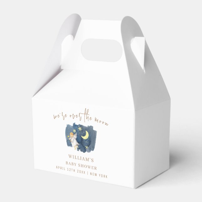 Ballotins Baby shower simple Angel Moon Star (Verso)