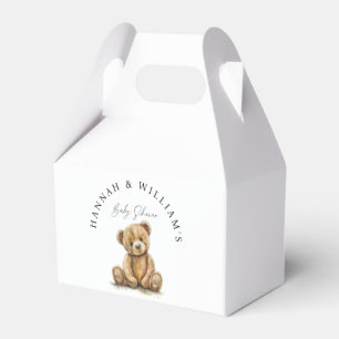 Ballotins Baby shower simple Aquarelle Teddy Bear