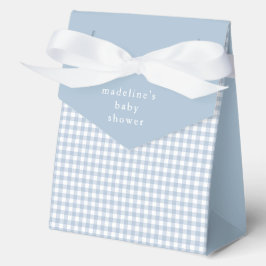 Ballotins Baby shower simple Dusty Blue En vichy Boys