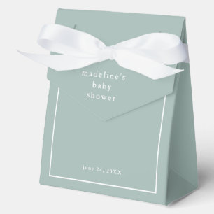 Ballotins Baby Shower Simple Vert Sauge Mixte