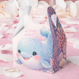 Ballotins Baby Shower Sous L'Océan Baleine Rose Fille
