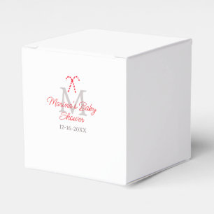 Ballotins Baby shower sucre de canne Noël monogramme