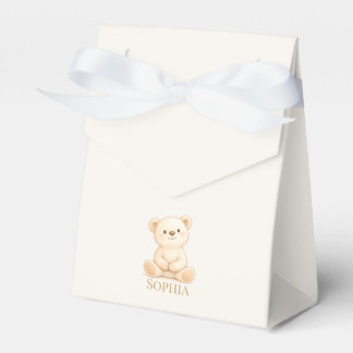 Ballotins Baby Shower Thème Bohème Ours en Peluche Mixte