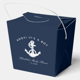 Ballotins Baby Shower Thème Marin Bleu Nuit Ancre